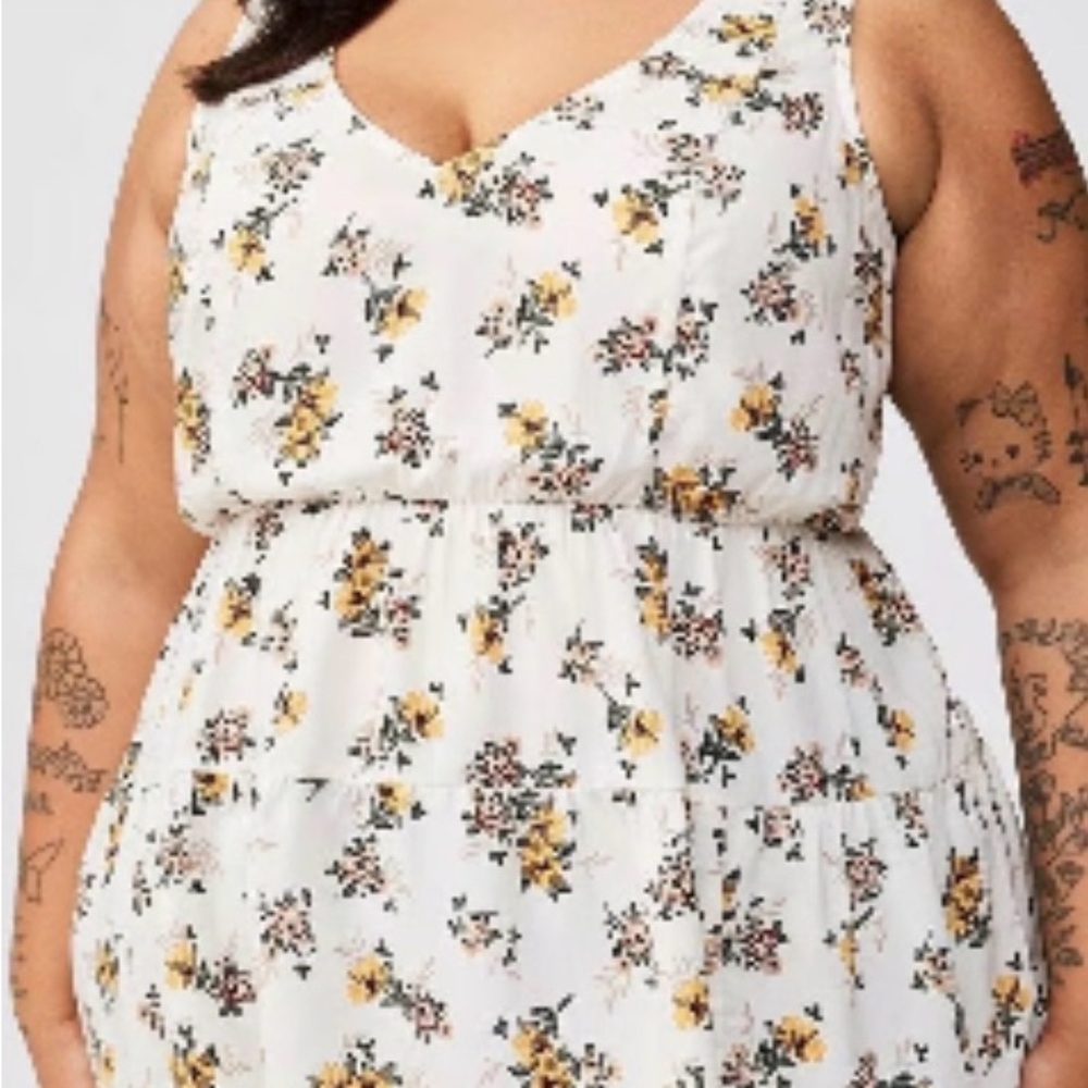 Torrid Floral Challis Tank Top